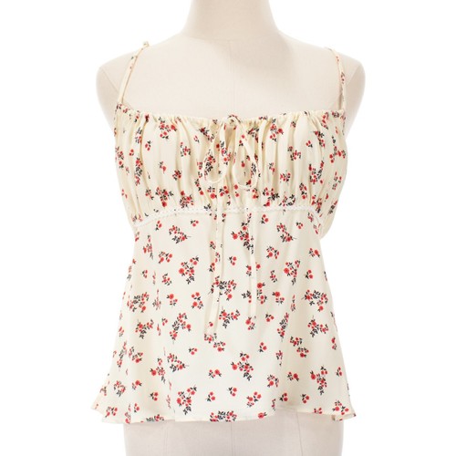 Ciao Lucia NWT Silvina Floral Printed Tank Top Size Medium in Ivory/Multi