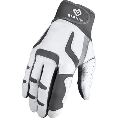 Bionic Men's Right Hand Relief Grip 2.0 Golf Glove - Silver