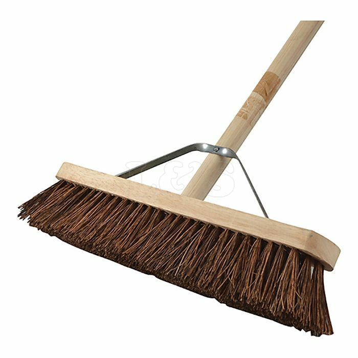 Broom Stiff Bassine 45cm (18in) + Handle & Stay by Faithfull