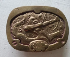 Brass Spec Cast Sagittarius Belt Buckle Archer Horoscope Astrology Zodiac Sign