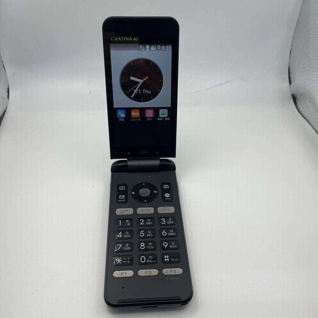 KYOCERA GRATINA 4G KYF31 UNLOCKED ANDROID FLIP PHONE black Japan