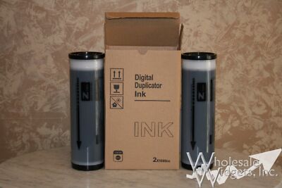 2 Black Inks Compatible With Riso S-4254 Risograph S8113 S-8113 Z Type MZ EZ RZ
