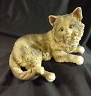 Porcelain Cat Shelf Sitter Long Hair Stripes Maine Coon Norwegian Forest