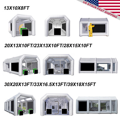 Inflatable Paint Booth Portable Paint Spray Booth Car Tent with Exhasut Device