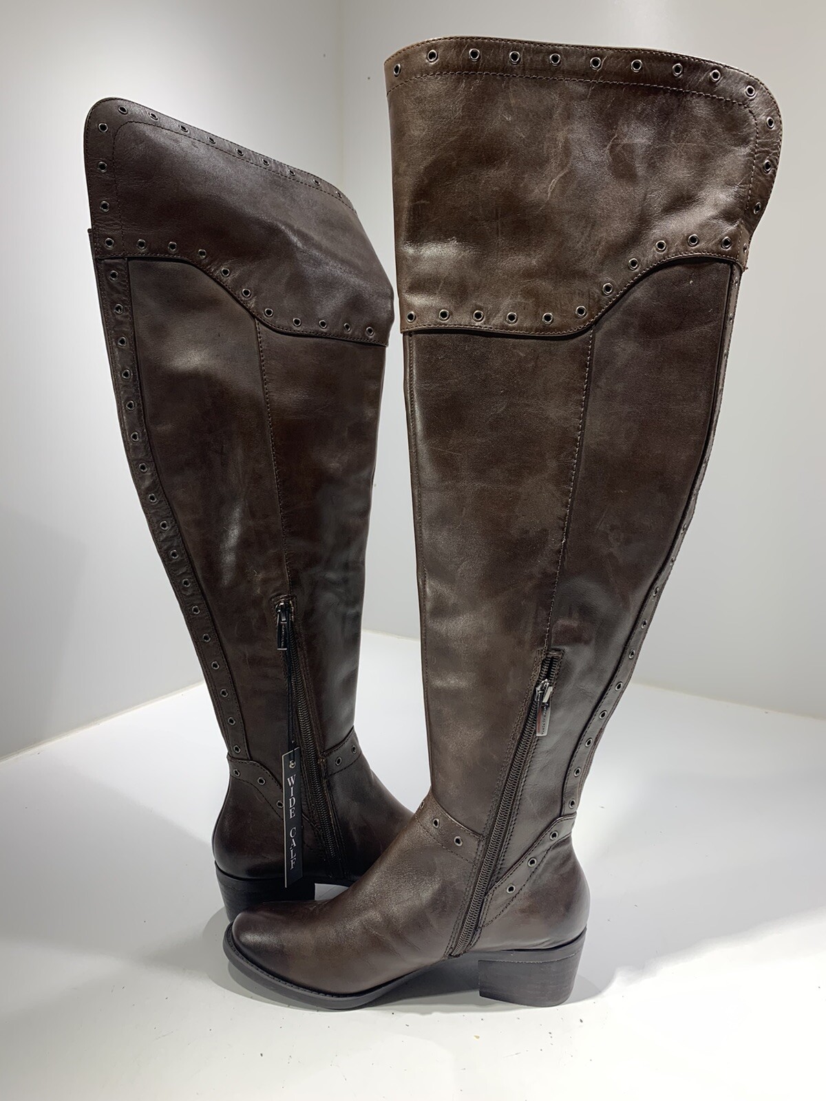 Vince Camuto Womens Boots Bestan Grommet Over The Knee Size