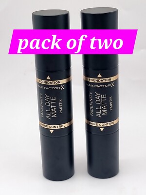 Max Factor Face Matte 2in1 PanStik Found, 40Light Ivory (2er Pack) (B85/E.JJ/F.CE)
