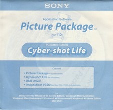 Application Software Picture Package Ver. 1.0 by Sony 98/ME/2000  Mac OS X  CD