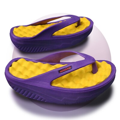 Damen Gr. 40 Fitness-Zehentrenner Gesundheitsschuhe Clogs Schlappen T-Steg Lila