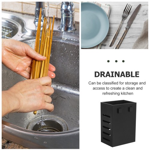 Utensil Drying Tray Wall-mounted Chopstick Holder Child Toddler Draining - Picture 5 of 12