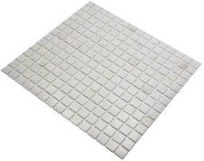 Mosaïque Vieux Blanc Poolfliesen Poolmosaik Carrelage Verre Brillant Quadrat