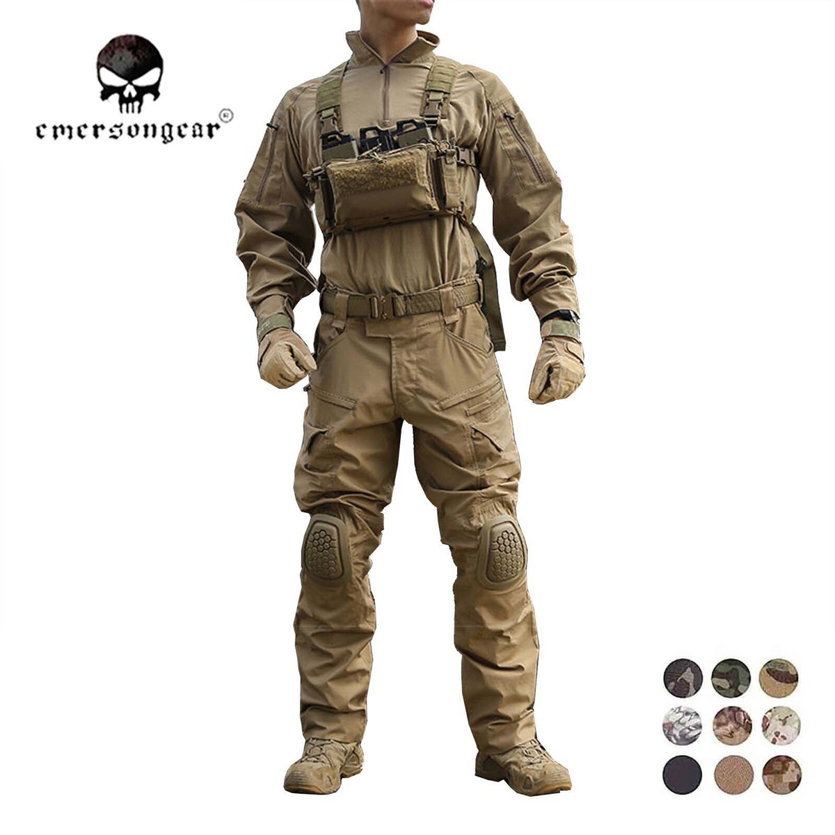 Emersongear Tactical E4 Combat Uniform Sets Mens Camouflage