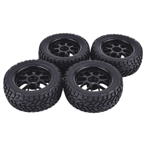 4 *75mm Gummi Rallye Auto Felge & Reifen Sechskant Für HSP HPI 1:10 RC Rennwagen - Bild 4 von 9