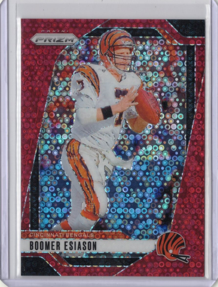 2024 Panini Prizm - #61 Boomer Esiason Red No Huddle Disco /75 Bengals