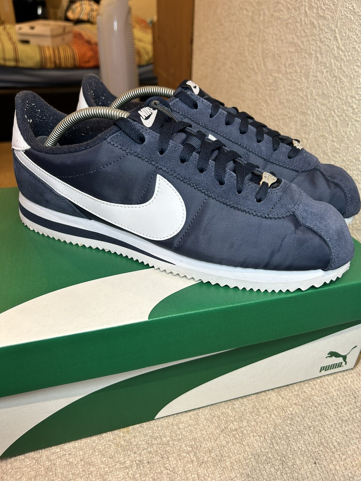 Nike Cortez Basic Nylon OG Trainers - Obsidian Bl… - image 3