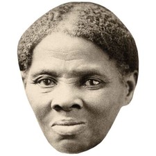 Harriet Tubman Smile Celebrity Mask, Flat Card Face