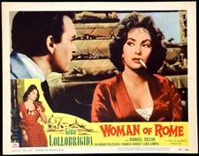 GINA LOLLOBRIGIDA Orig Movie Lobby Card Poster WOMAN OF ROME Sexy Italian Drama