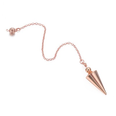 Kupfer Gold Rose Entnahme Heilung Pendel Reiki Cone Pendule Reiki Metall