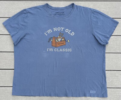 Life Is Good T Shirt Mens 3XL I'm Not Old Im Classic Tools Tee Dad Crusher Shirt