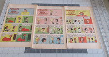 Lot of 3 Peanuts Good Ol' Charlie Brown by Schulz Sunday comic Strips 1982
