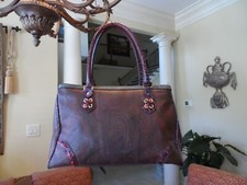 Etro Vintage Purple/Brown Embossed Trim Coate...