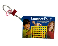  Basic Fun Connect Four 4 Game Keychain Hasbro miniature 2000 543-0