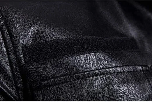 Nueva chaqueta larga negra única para hombre | Blazer abrigo de cuero PU de alta calidad Foto 4 de 4