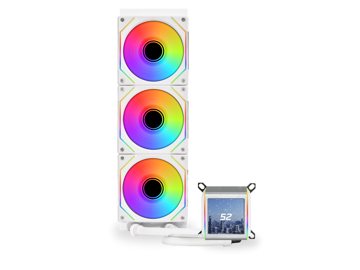 LIAN LI Galahad II LCD SL-INF 360 White Liquid Cooler 