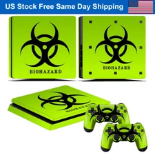Protect Cover Sticker Decal for PS4 Slim PlayStation 4 Slim Console & Controller