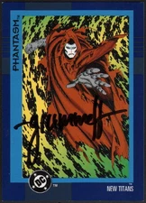 1993 Tom Grummett Signed DC Cosmic Teams Trading Art Card ~ Teen Titans PHANTASM