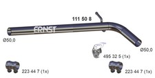 ERNST Abgasrohr 111508 für VW SKODA AUDI SEAT POLO FOX FABIA A1 IBIZA CORDOBA 4