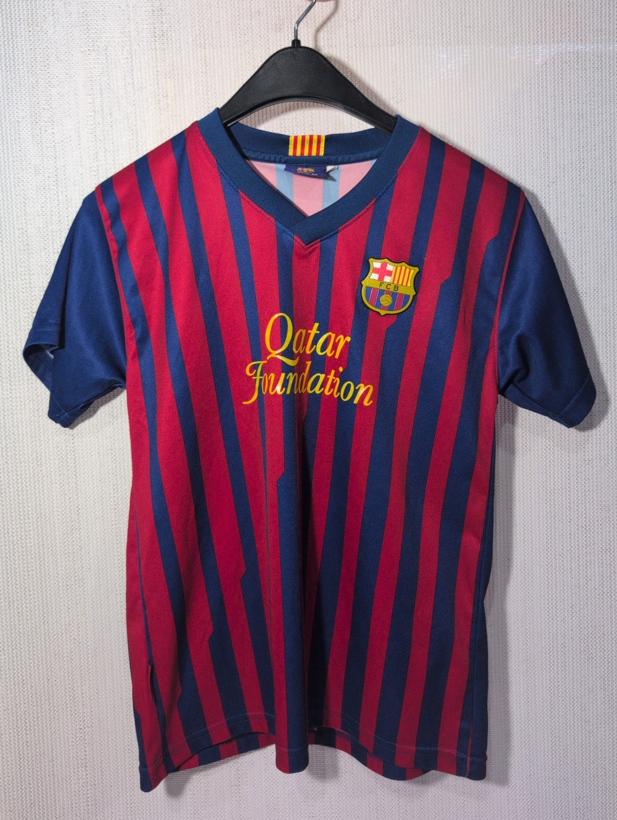 Vintage FC Barcelona Futbol Soccer Jersey Youth 10-12 Years Official Merchandise