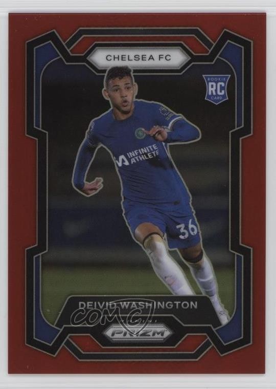 2023-24 Panini Prizm Premier League Red 143/199 Deivid Washington #199 0qn