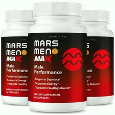 (3 Pack) Mars Men Max,  Mars Mens Max Supplements for Men