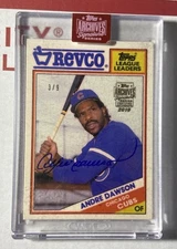 Andre Dawson 2019 Topps Archives Signature Series On Card Auto - READ- RARE 3/9