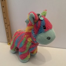 World Plush Inc Stuffed Soft Plush Animal 9 Inch Rainbow Giraffe Multicolor