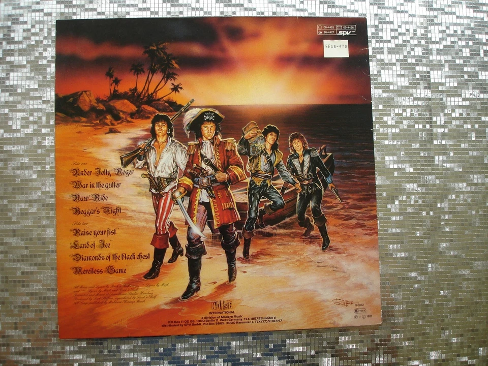 Running Wild ~ Under Jolly Roger ~ GERMAN IMPORT LP Noise International – N 0062 - Image 4 of 4