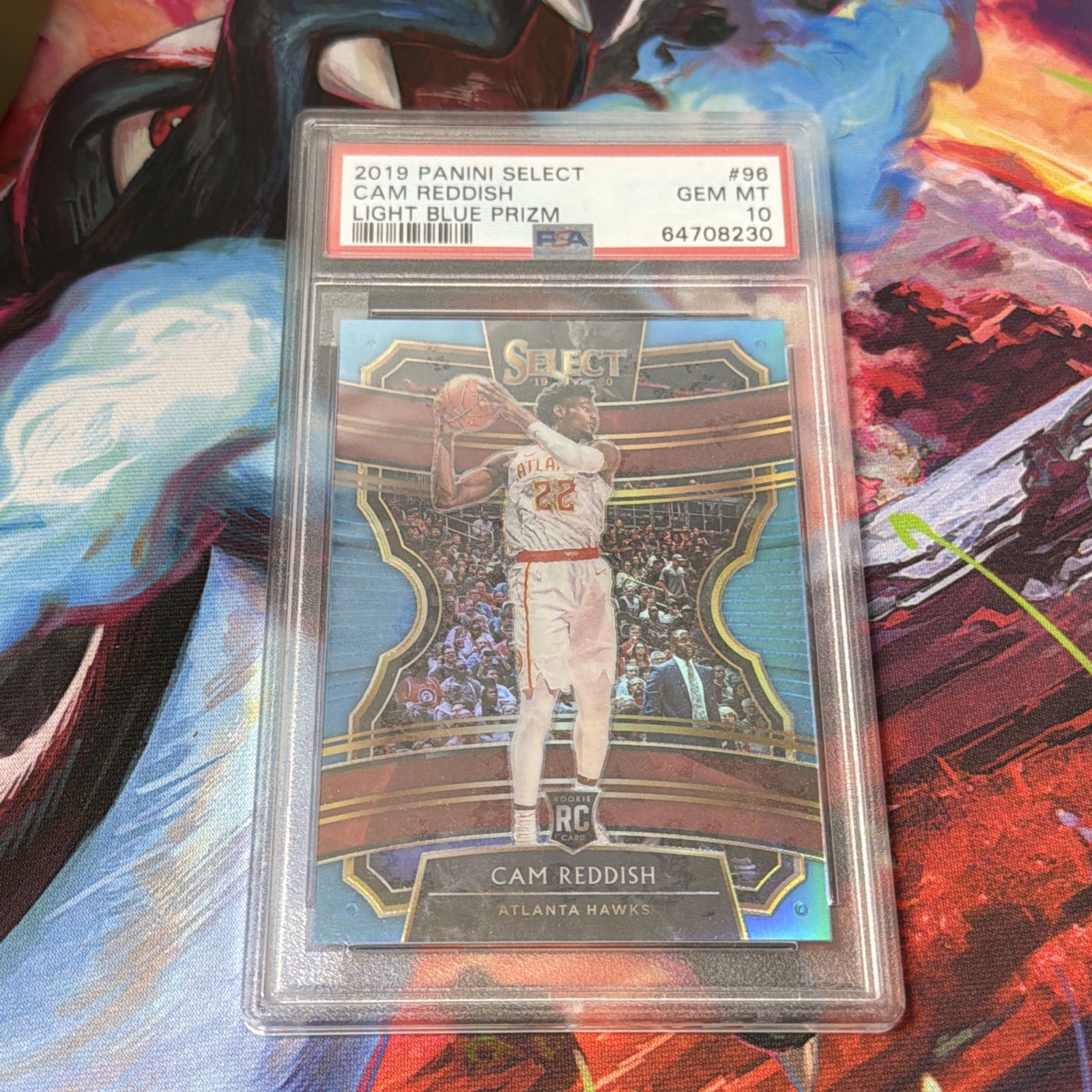 2019 Panini Select #96 - Cam Reddish RC - Light Blue Prizm /299 - PSA 10 -GEM MT