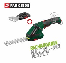 Parkside Cordless Hedge Trimmer Grass Shears Combi Shurb Topiary Lawn Edge USB-C