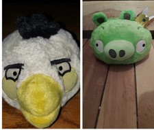 Angry Birds Matilda Green Pig King Gold Crown Plush Stuffed