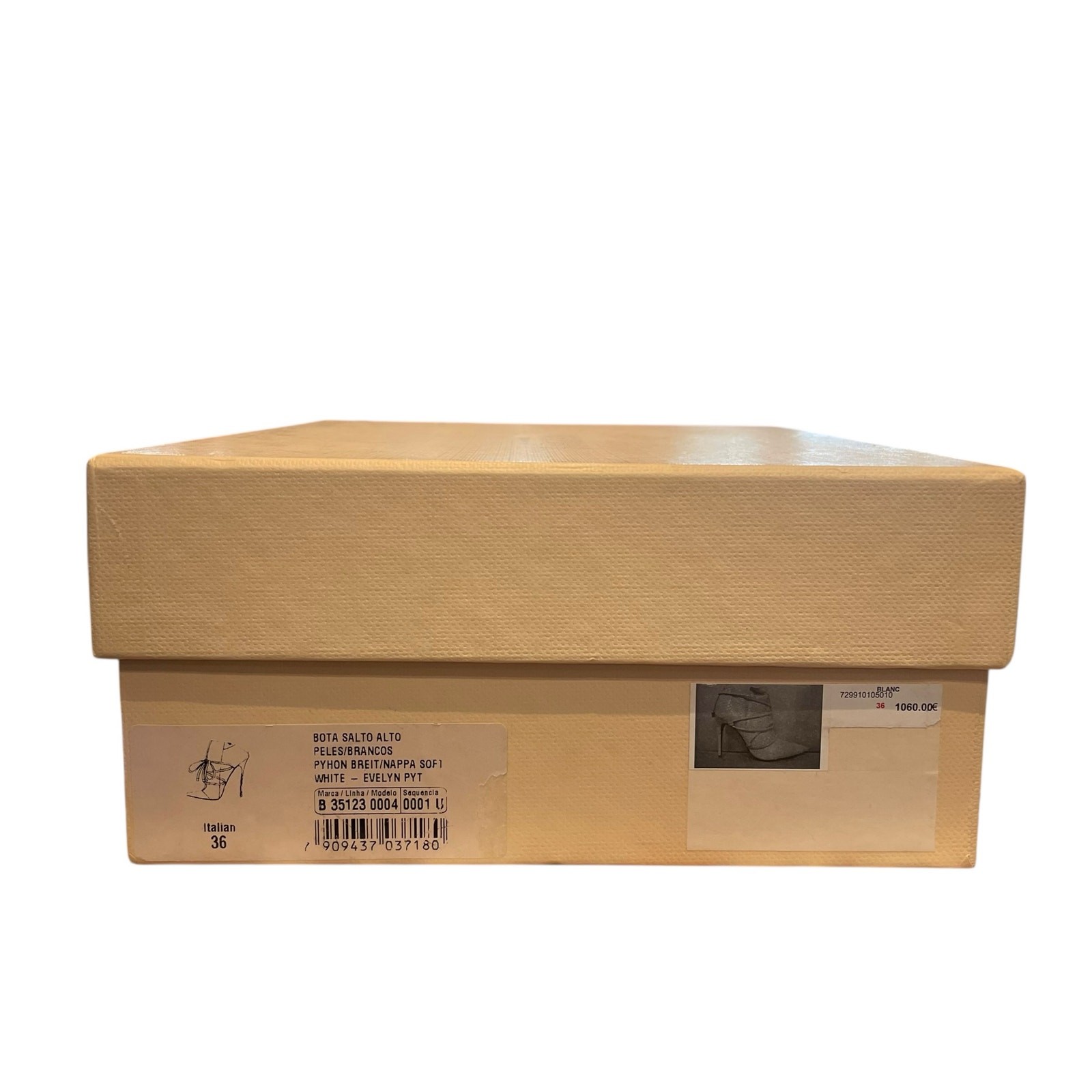 Alexandre Birman White Python Strappy Heeled Evel… - image 9