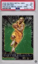 2008 Kobe Bryant #4 Metal Universe  (PMG) Green 7/10