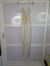 Vintage Flair Cream Lace Nightgown 100 Nylon Union Made Style1401 Size Large