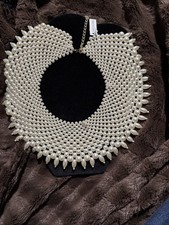 Faux Pearl Collar Necklace Stunning NWT Lot 197
