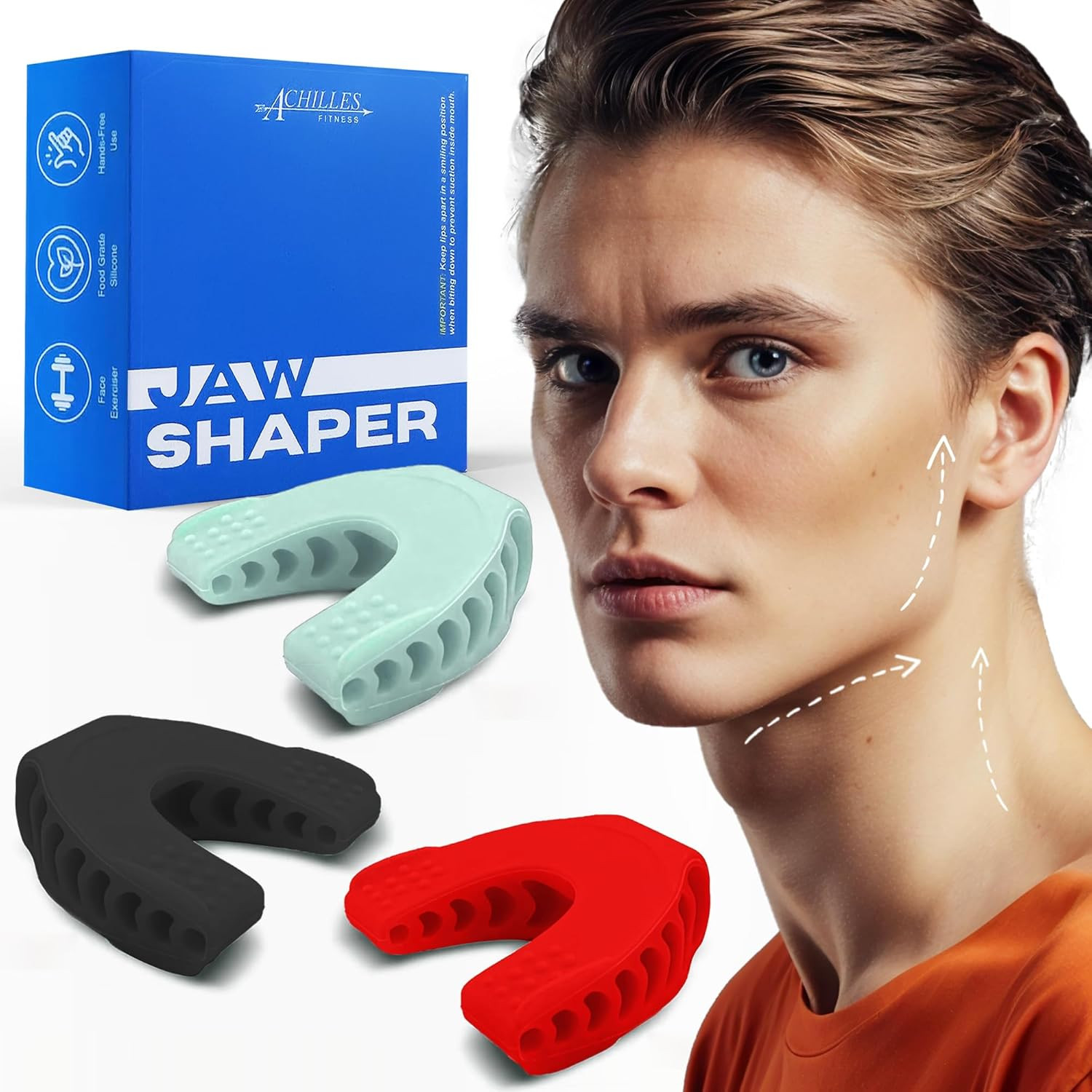 Double Chin Reducer Jaw Exerciser – Jawline Sculptor and Face Slimmer for Women