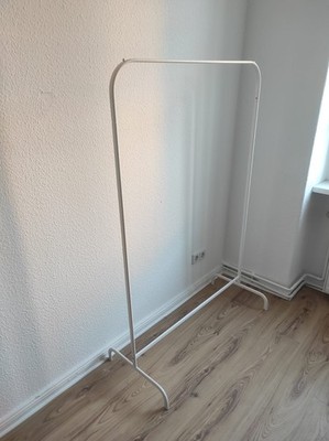 Kleiderständer / Kleiderstange weiß aus Metall