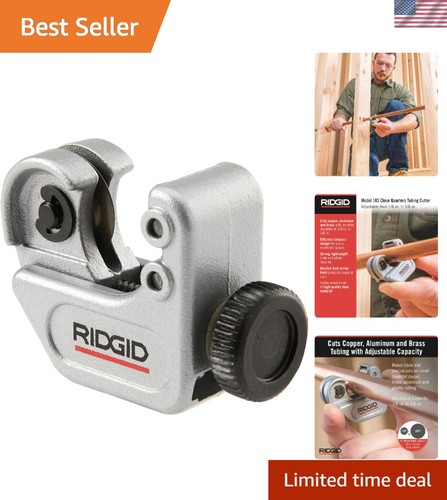 Versatile Tubing Cutter for 1/8" to 5/8" - Copper, Brass, Plastic, Aluminum