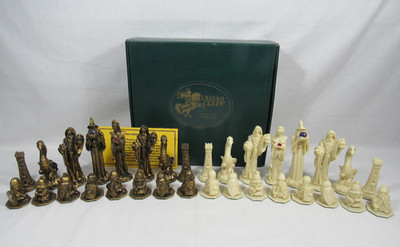 Magic Kingdom Fantasy Medieval Chess Set Knights Dragons Resin Pieces New Zealan