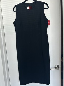 slim fit dress slacks Spanx Leather Combo Fitted Dress Black Xs main image 0