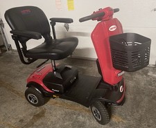 Metro Mobility Patriot 4-Wheel Scooter GB148 Red 350lb Removable Battery LED