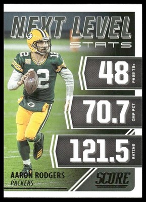 Aaron Rodgers 2021 Score #NL4 Next Level Stats Green Bay Packers